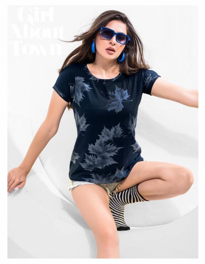 T Shirt Vol 2 Foxy Western Wear Printed Hosiery cotton Ladies Top Wholesale Shop In Surat
